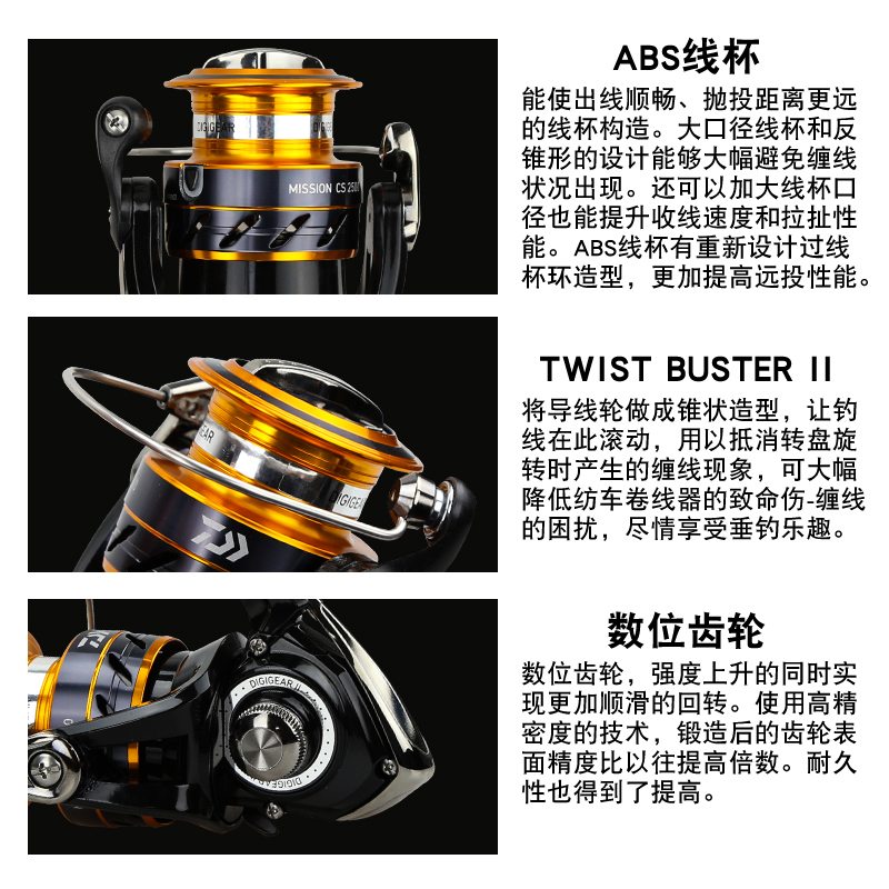 Reel Pancing DAIWA MISSION CS  - Reel Spare Spool ulasan dan harga