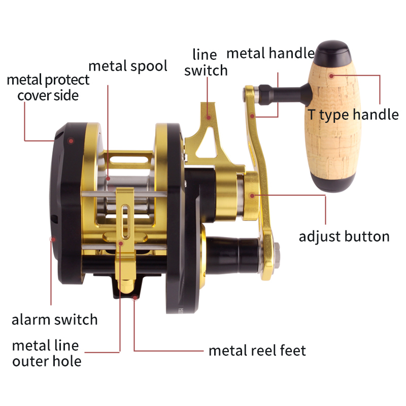 RUKE Reel Logam untuk Slow Jig - Reel Drag Knob ulasan dan harga